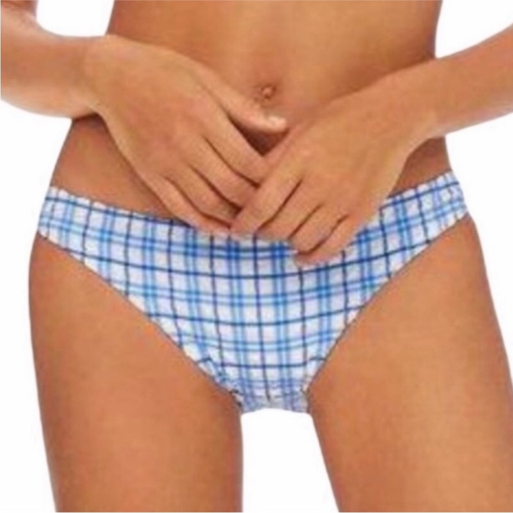 TORY BURCH check in plaid bikini bottoms NEW